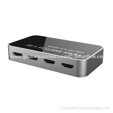 4-port HDMI Switch 4x1, 4*1, 4K 2K with CE, FCC, RoHS Marks